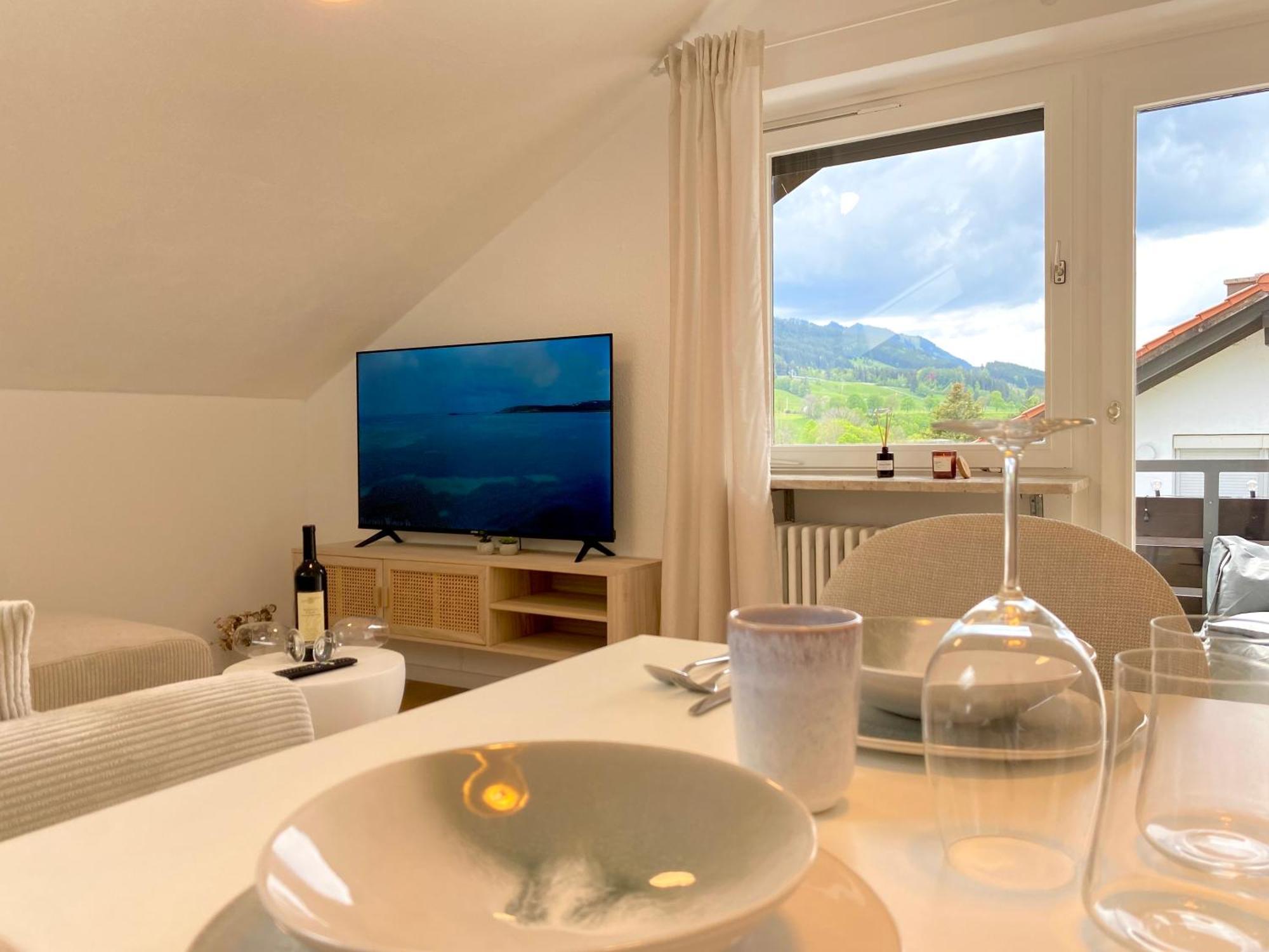 Best Butler Alpspitz Apartment Kueche Parken Balkon Nesselwang Kültér fotó